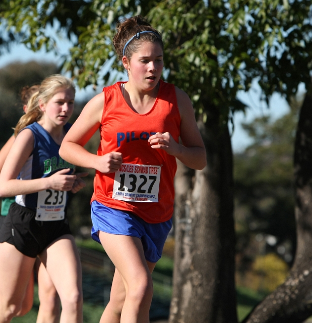 NCS XC D5 Girls-061.JPG - 2009 North Coast Section Cross Country Championships, Hayward High School, Hayward, California